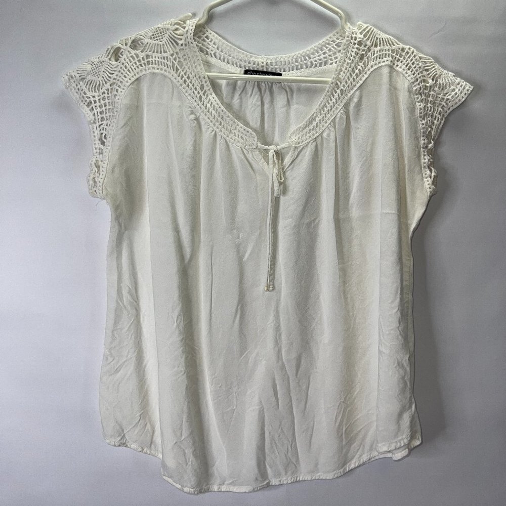 Cha cha vente crochet blouse PM